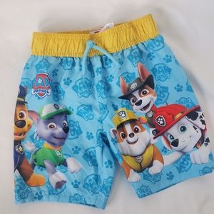 Nickelodeon Paw Patrol Boys Swim Trunks Size 5/6